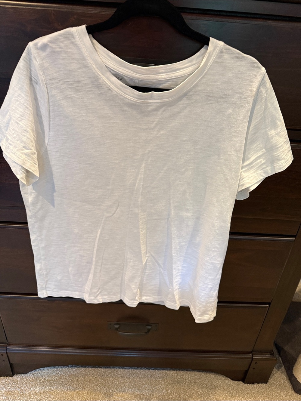 J. Crew White Short-Sleeve Crewneck Tee